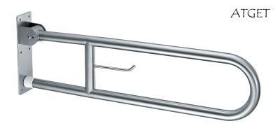 Bnh-9035A Stainless Steel U Shaped Grab Bar Safety Handrail with Paper Holder