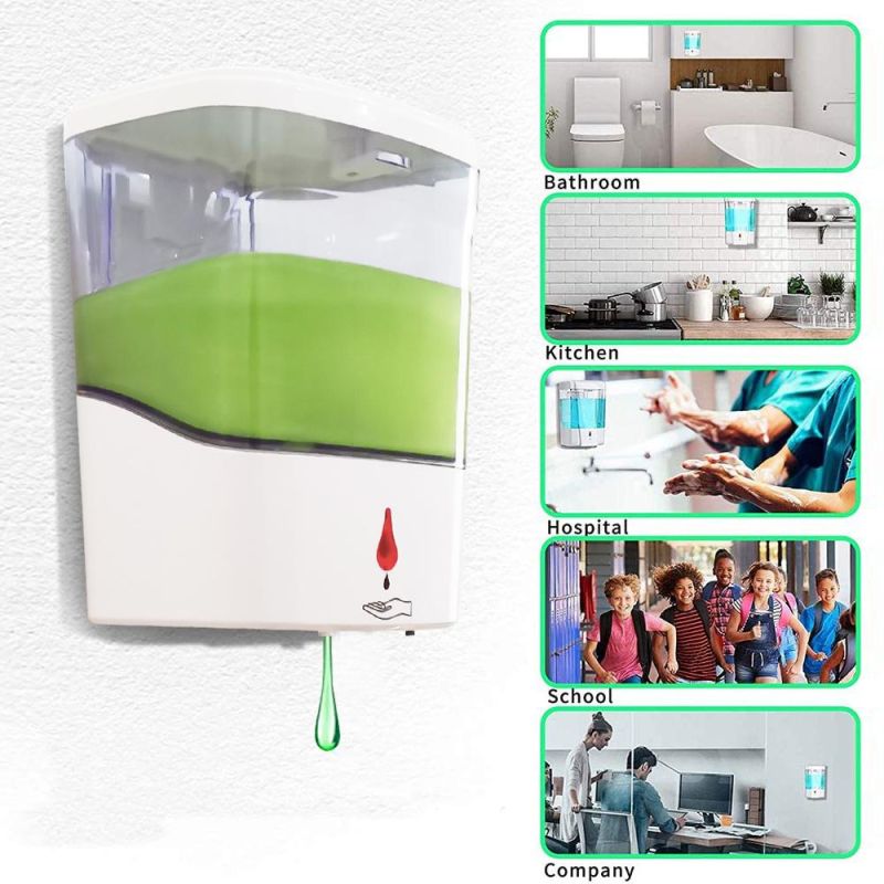 ABS Auto Touchless Foam Spray Liquid Wall Mounted Automatic Hand Sanitizer Stand Sensor Dispenser