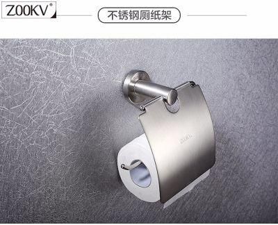 SUS 304 Stainless Steel Bath Toilet Roll Paper Tissue Box/Holder Bath Racks of Hanger Accessories
