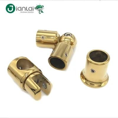 Hot Selling Bathroom Accessories for Shower Glass Door Round Tube Connector
