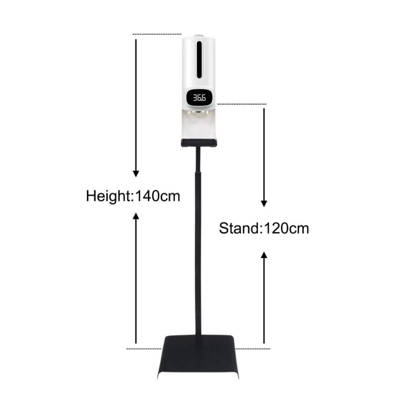 K9 PRO Plus Floor Stand Thermometer Toilet Hand Sanitizer Soap Dispenser 1200ml