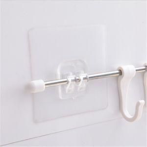 Plastic Bathroom Rack Shelf Clip Self Adhesive Hanger Hook