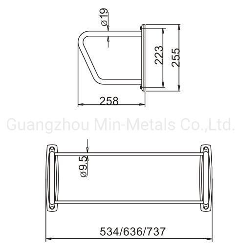 Stainless Steel Double Towel Rack Mx-Tr106