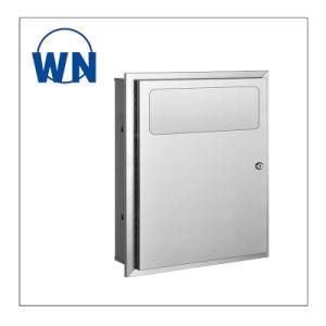 Hotel Use Wall Mounted 304 Stainless Steel Napkin Dispenser with Lock