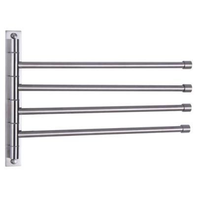 Stainless Steel 304 Towel Holder Swing out Towel Bar 4-Bar Folding Arm Swivel Hanger