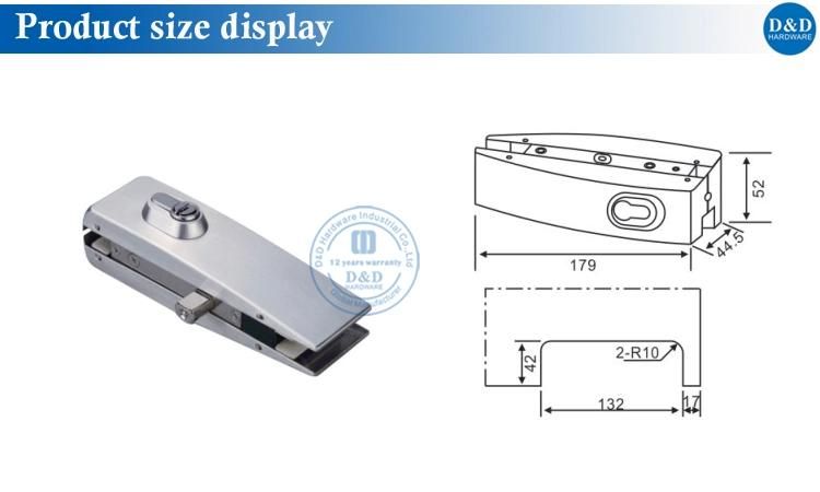 Aluminium Patch Fitting for Glass Door