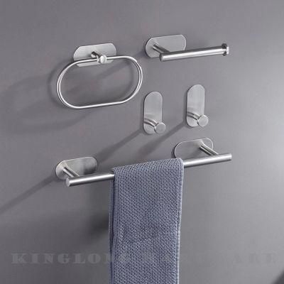 New Style Stainless Steel Black Bathroom Hardware Pendant Towel Rack Set