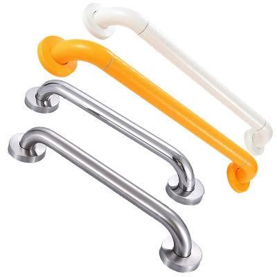 Stainless Steel Nylon Plastic Handle Straight Urinal Bath Tub Bathroom Handicap Safety Grab Rails Grab Bar for Elderly Shower Toilet