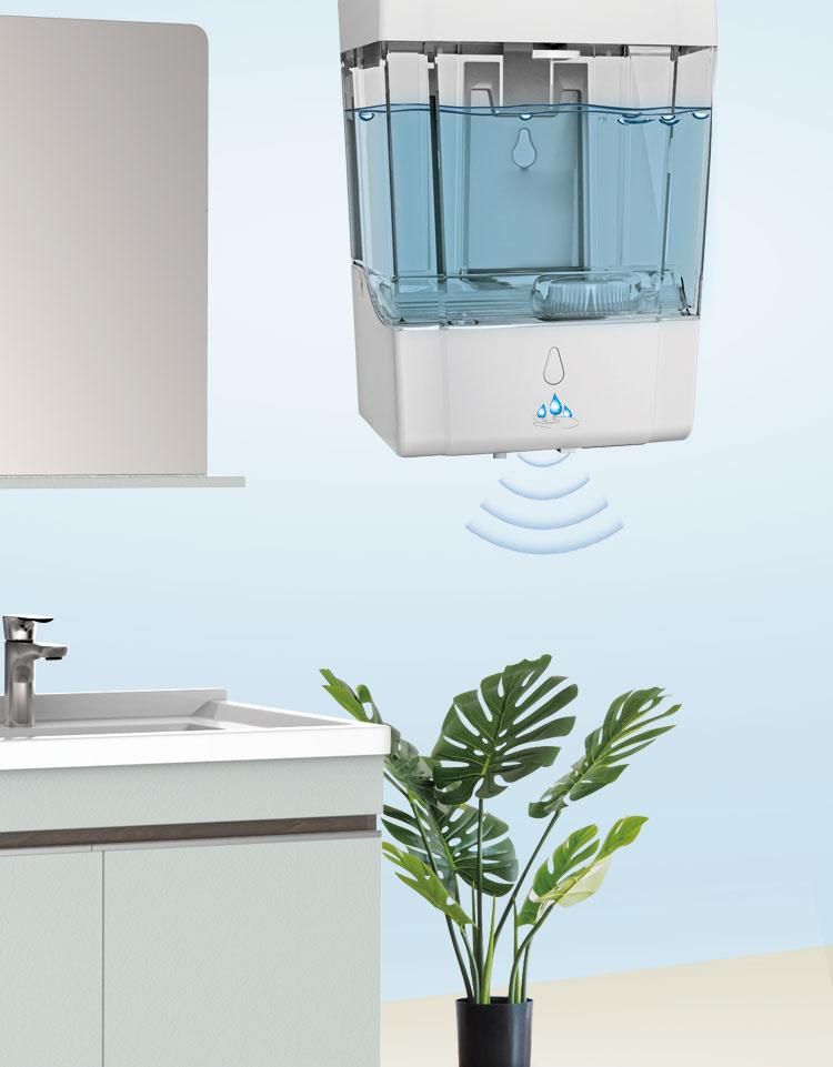 Soap Dispenser Automatic Kitchen Liquid Gel Dispenser Soap 600ml Refillable Hotel Bathroom Toilet Commercial Shower Sensor Dispenser