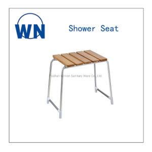 Bathroom Free Standing Shower Chair Movable Bathroom Bamboo Shower Seat