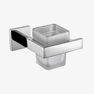 Tumbler Holder Stainless Steel Silver Polish Bathroom Hardware Set Smooth Bright Surface Chrome Cup Holder/Toilet Toothbrush Holder