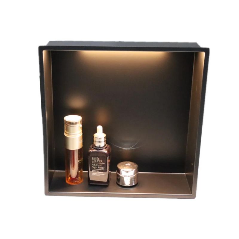 Shower Room Shelf Embedded 304 Stainless Steel Niche Bathroom Customized Metal Finished Bathroom Partition
