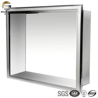 Bf0282 Free Sample Golden Brushed Stainless Steel Shower Niche 12*18