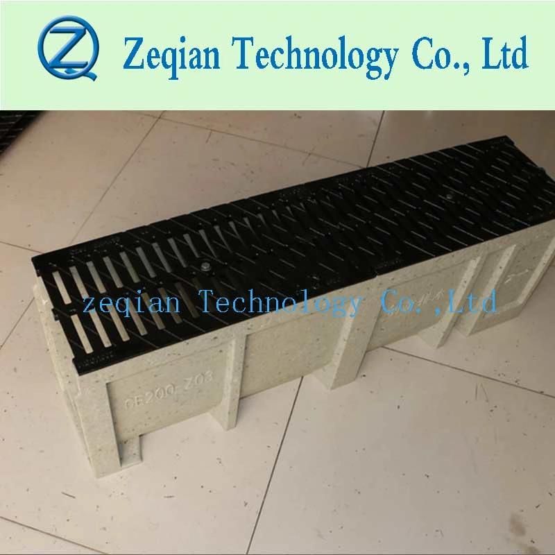Polymer Edge Drainage Channel/Thrench Drain with Metal Cover