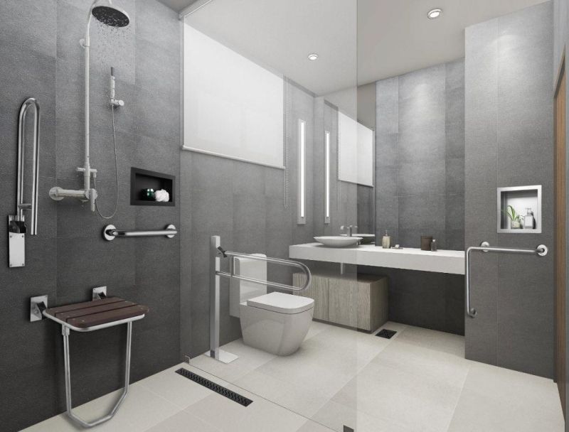 Smart Linear Shower Drain with a Magic Box Inside Meet En1253