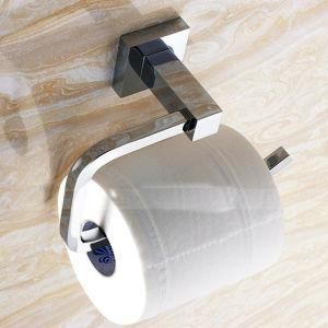 Wall Mounted Brass Toilet Paper Holder Chrome Finish 6308