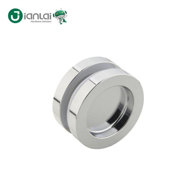 Shower Glass Door Sliding Knob Bathroom Round Back-to-Back Handle