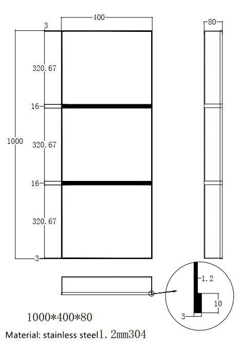 Multi-Layer Shelf Installation Simple Bathroom Bedroom Shower Niche Designed and Customized Shower Niche