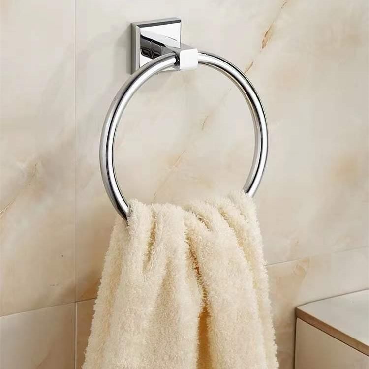 Bathroom Hardware Wall Mounted Towel Holder Stainless Steel 304 Single Towel Ring (Z61107)