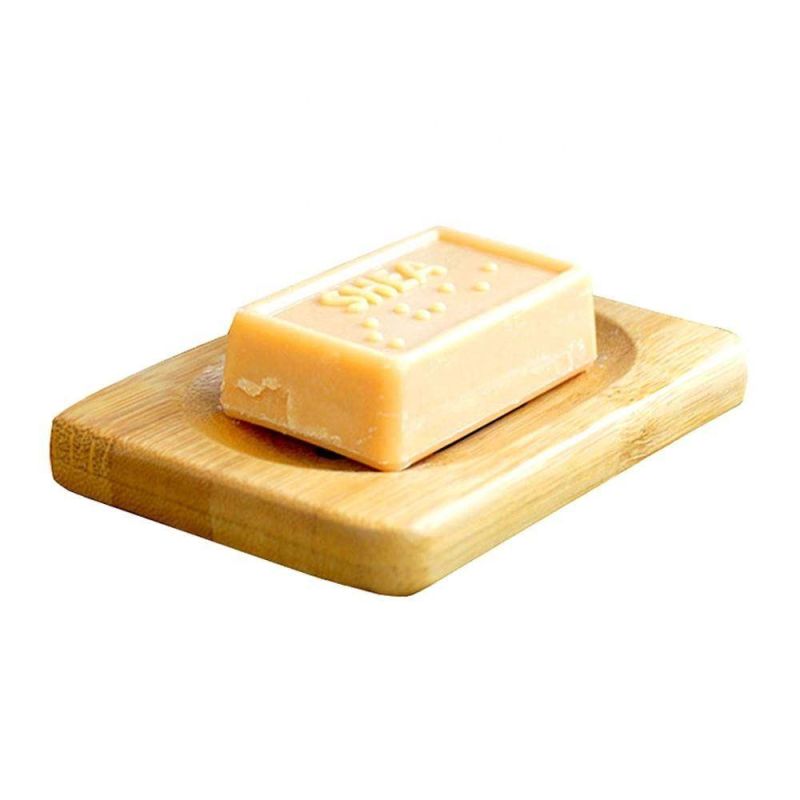 Soap Dishes & 3PCS Soap Bags Natural Handmade Wooden Soap Holders for Bathroom Kitchen Accessories