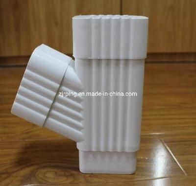K Style PVC Roof Guttering Pipe Fittings Plastic Rain Drain System Antileaking T-Cock