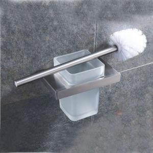 New Square Design Wall Mounted 304 Stainless Steel Toilet Brush Holder