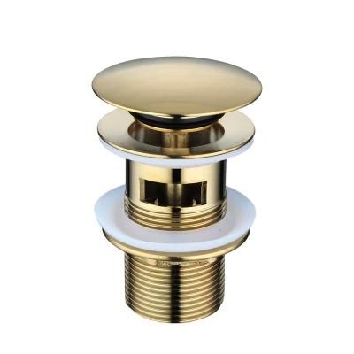 Round Stainless Steel 304 Click Clack Pop up Push Button Brass Waste