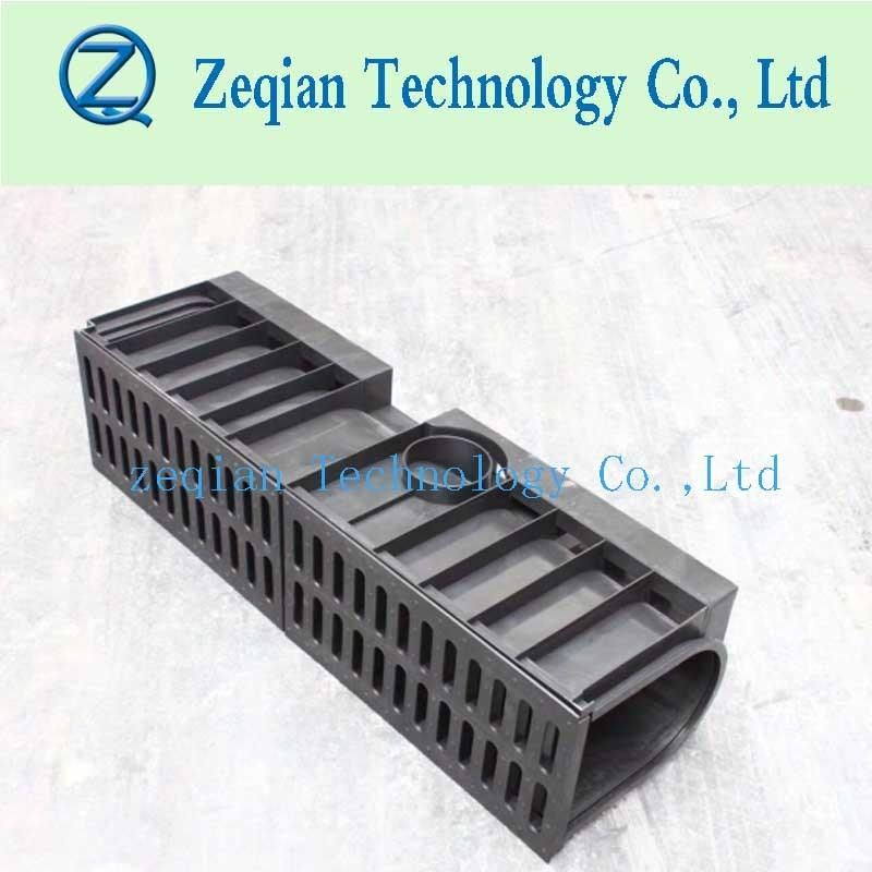 Plastic Drain Trench with Stainless Steel Grating Cover