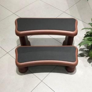 Brown Color Plastic Easy to Install SPA Hot Tub Step Stair for Hotel