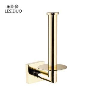 Wall Mounted Vertical Gold Plated Paper Holder
