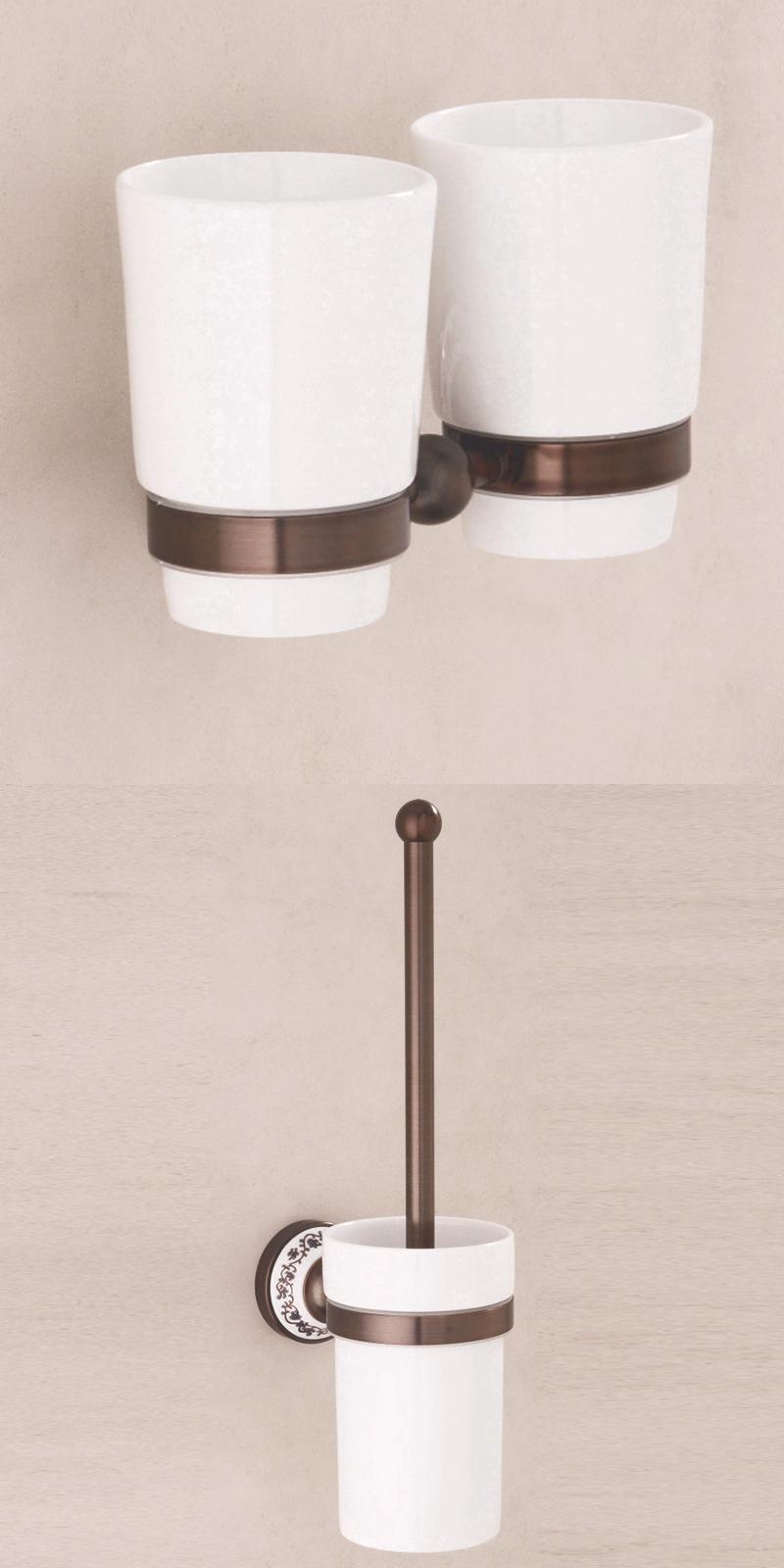 Orb Antique Towel Bar Brass Wall Mounted Towel Racks Shelf Holder