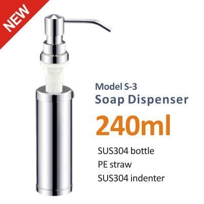 300ml Bathroom Faucet Sink Liquid Soap Lotion Dispenser Pump Storage Holder Bottle Kitchen Replace Soap Dispenser