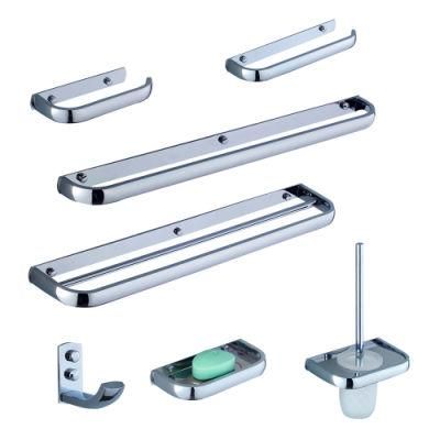 Modern Simple Bathroom Accessory Set Chinese Chrome Stainless Steel Bathroom Accessories Luxury 6 PCS