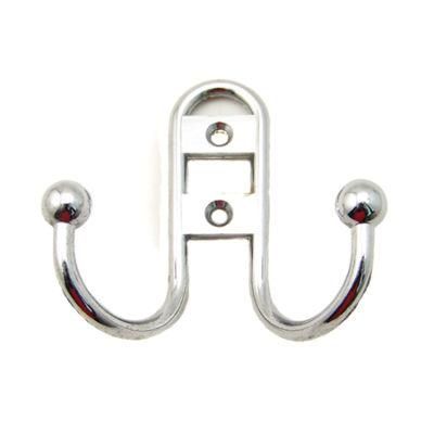 Zinc Alloy Hook Wall Mounted Coat Cabinet Clothes Bag Hanger Polished Coat Hook