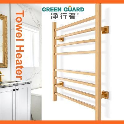 High End Quality Golden Plated Warmer Racks Heated Towel Racks Towel Holders