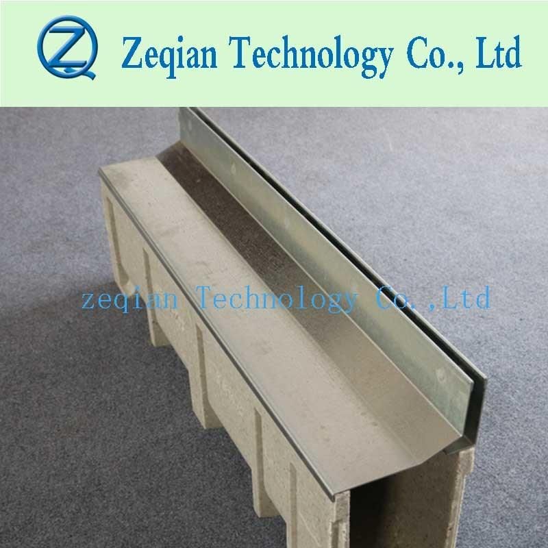 Galvanize Steel Slotted Polymer Edge Drainage Trench Channel for Rain Water