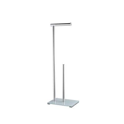 Newly Glass Base Stainless Steel Toilet Paper Holder Freestand