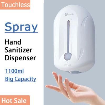 1100ml Touchless Hand Sanitizer Automatic Wall Mounted Infrared Sensor Spray Soap Dispenser Dispensers
