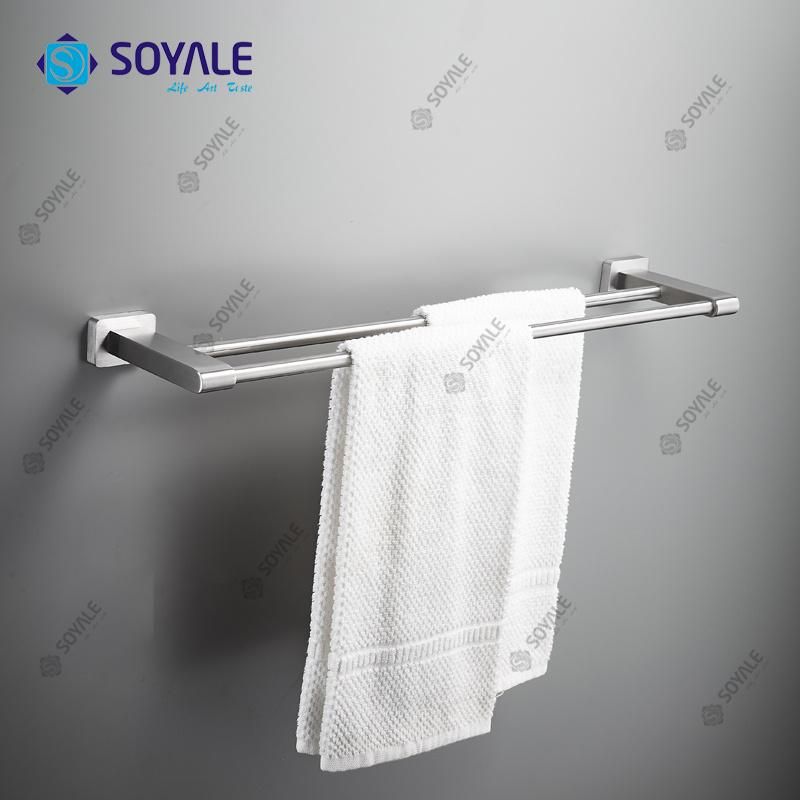 Stainless Steel 304 Double Towel Bar 60cm Sy-6348