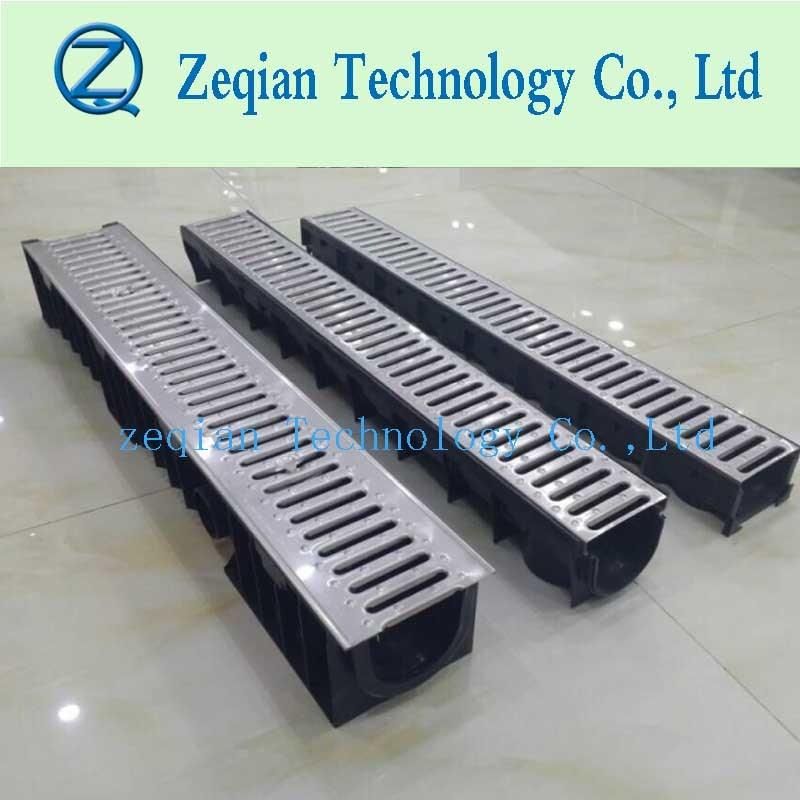 HDPE Trench Drain with Ductile Iron Cover