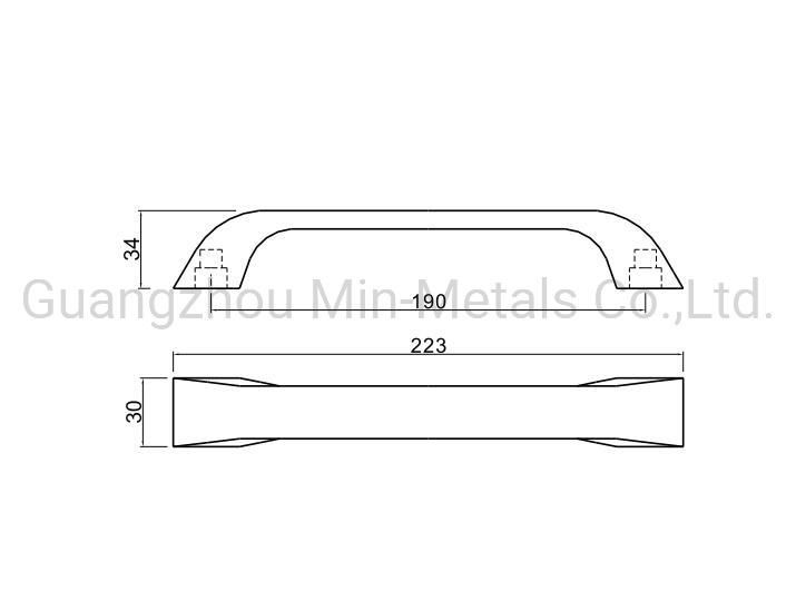 Zinc Handrail Integrated Molding Safe Grab Bar Mx-GB701