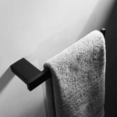 Bathroom Accessories Stainless Steel Towel Holder Black