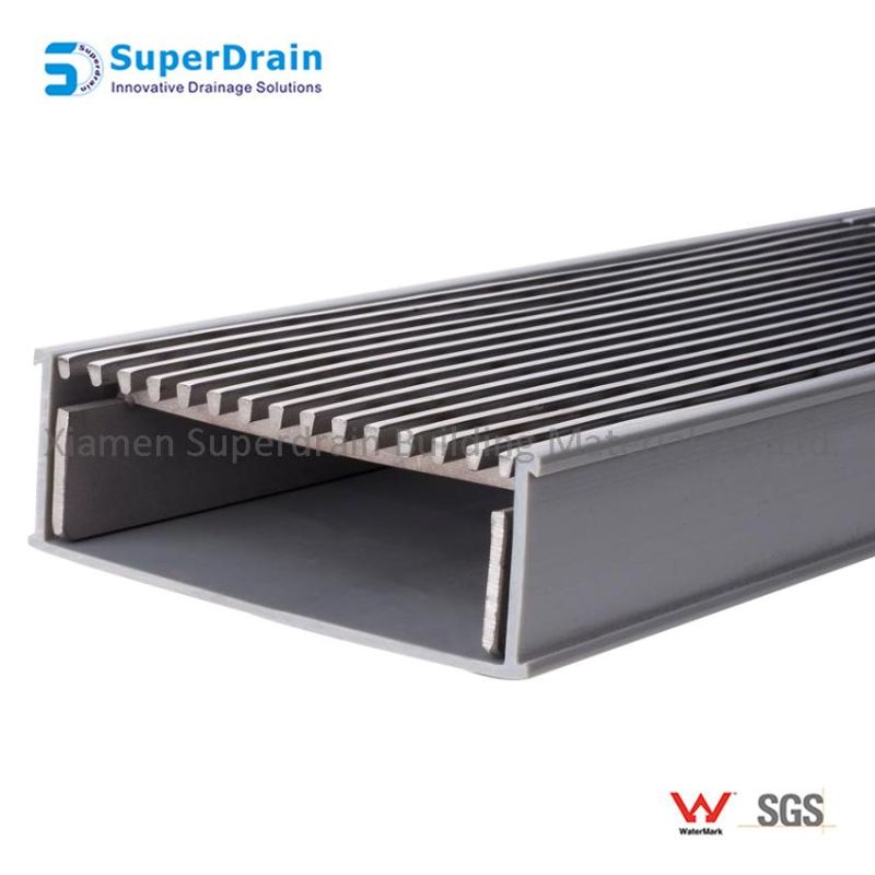 China Supplier SUS Grating with UPVC Splicing Channel Drain Kits