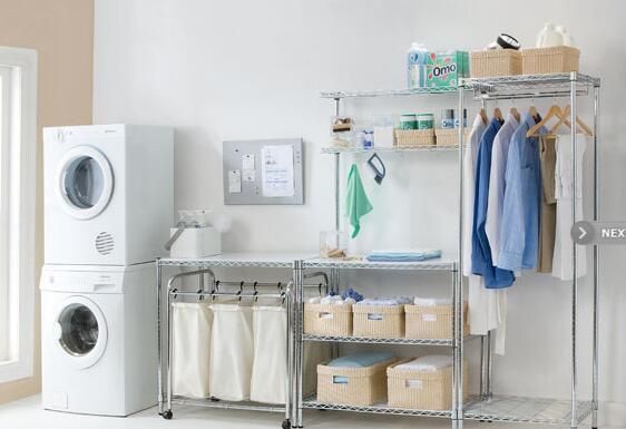 Freestanding Storage Shelf Rack Bathroom Space Saver Wire Rack