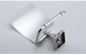 304 Stainless Steel Wall Mounted Black Toilet Paper Roll Holder with Mobile Phone Shelf