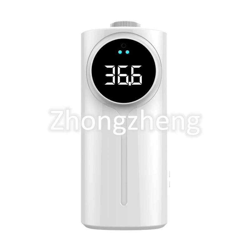 K9 Pro Dual Automatic Liquid Hand Alcohol Spray Forehead and Hand Temperature Measuring Intelligent Sensor Soap Dispenser