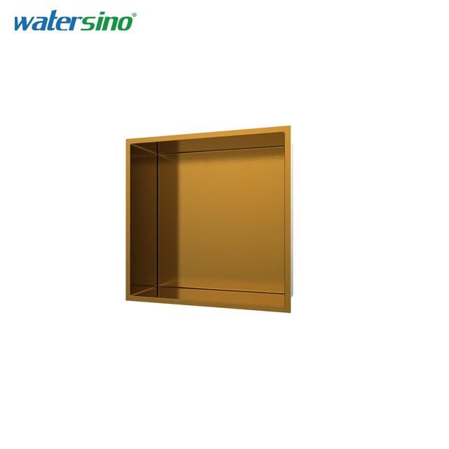 Luxury Brushed Gold Living Room Bathroom Shower Stainless Steel Niches