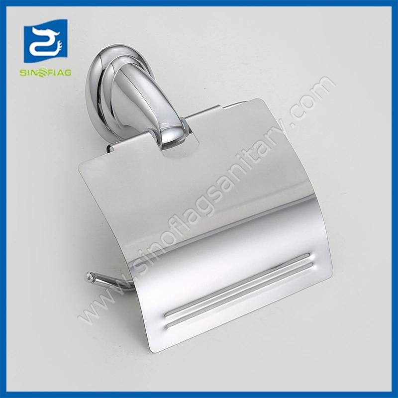 Bathroom Accessories Zamak Bases with Steel Bar Bathroom Towel Ring