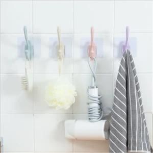 Heavy Duty Avoid Holing Suction Sticker Bathroom PVC Clothing Hanger