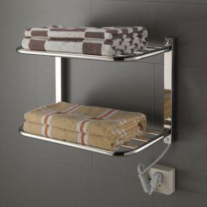 Double Shelf Heated Towel Rail
